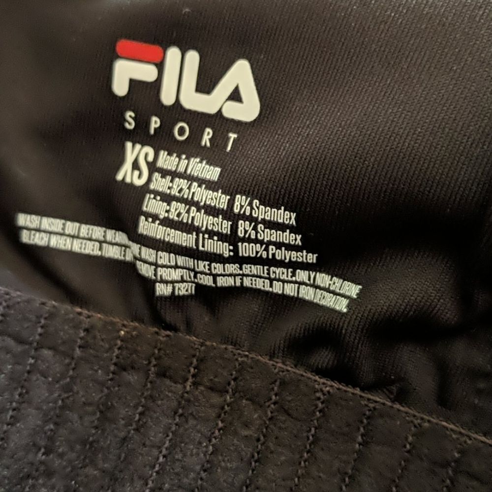 FILA Sport Women's Strappy Tank Built-in Bra XS Blk - Picture 5 of 7
